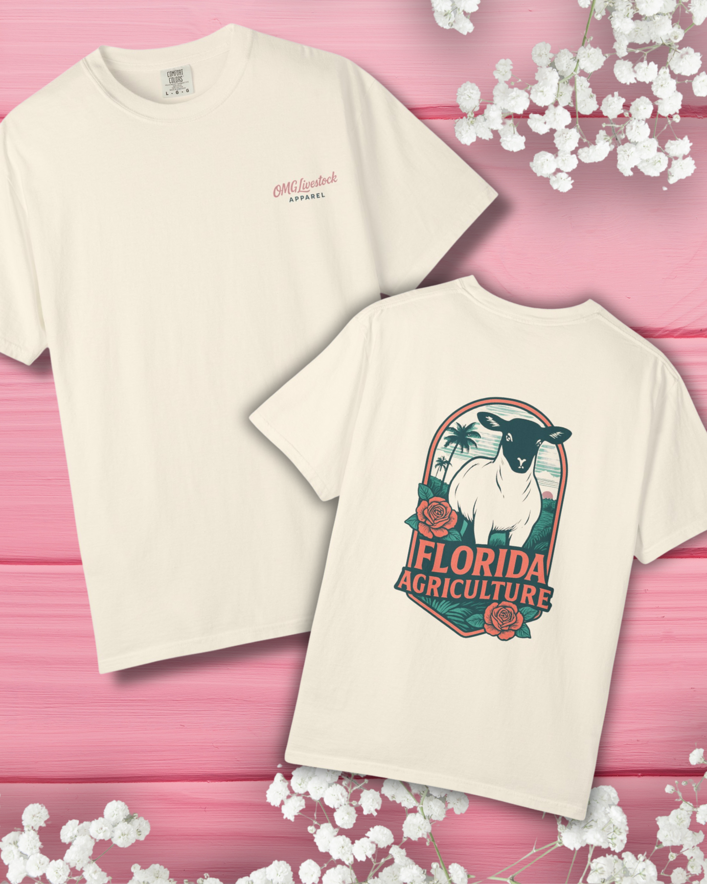 Southern Blooms Floral Black Face Ewe